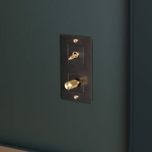 BP-EU Custom Electricity Configurator Cross Smoked Bronze Brass